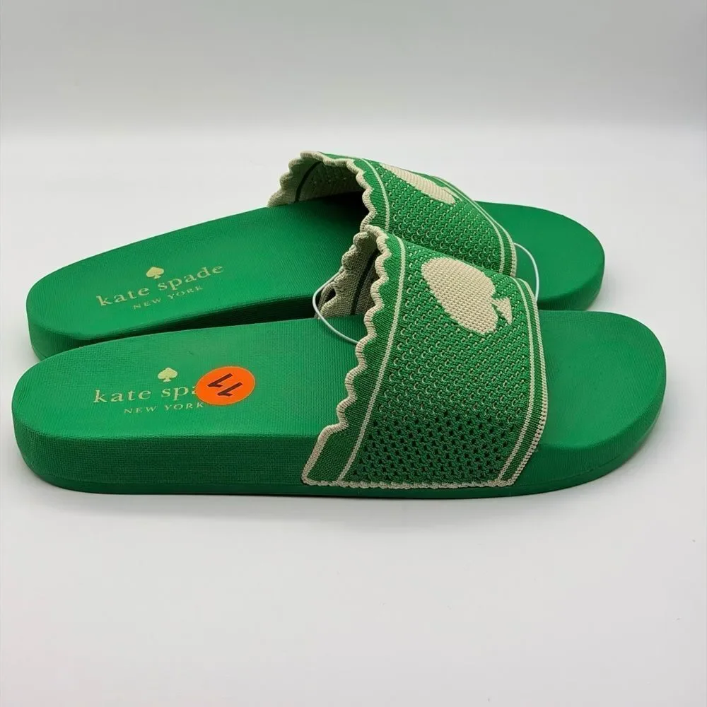 NWT Kate Spade La Jolla Green Sandals Size 11B